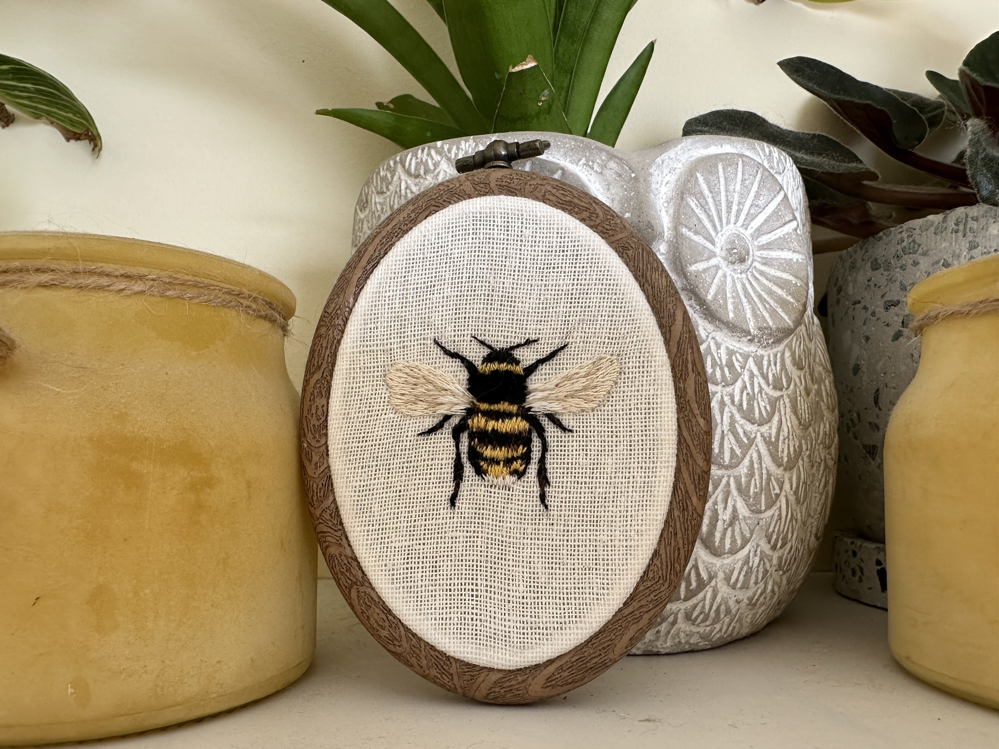 Granny hobby embroidery.